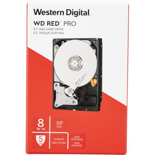 WDBRJY0080HNC Жорсткий диск WESTERN DIGITAL WD 8TB Red Pro 7200 rpm SATA III 3.5" NAS HDD (Retail)