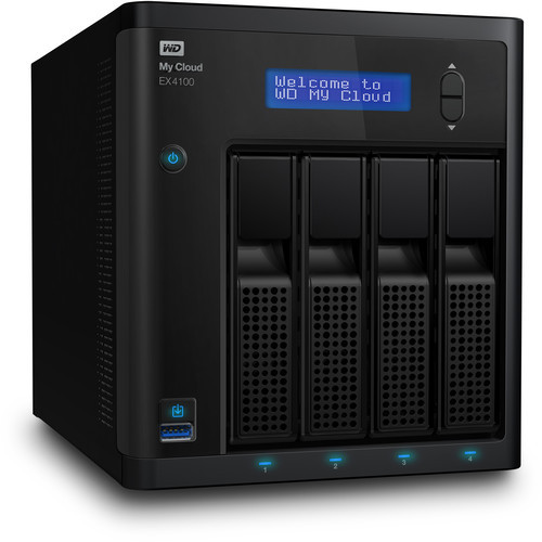 WDBWZE0560KBK Мережевий накопичувач WESTERN DIGITAL WD My Cloud Expert Series 56TB EX4100 4-Bay NAS Server (4 x 14TB)