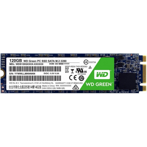 SSD Накопичувач 120Gb SSD Western Digital Green (WDS120G2G0B)