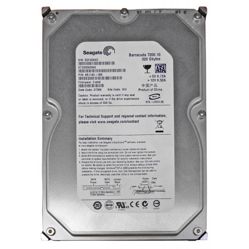 Жорсткий диск Seagate Barracuda 7200.10 320GB SATA 3Gb/s ST3320620AS